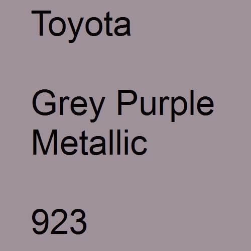 Toyota, Grey Purple Metallic, 923.